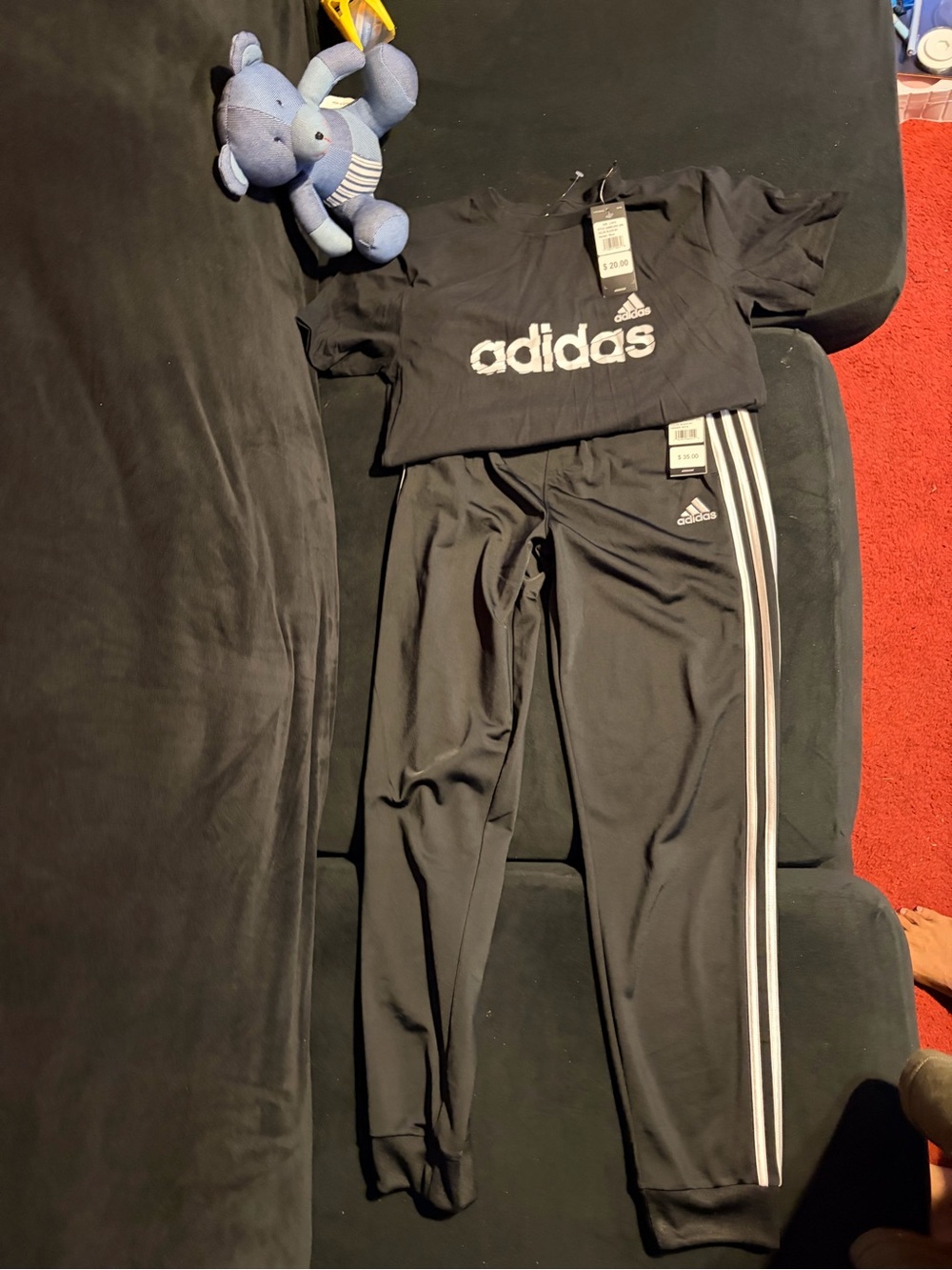 SEND OFFER 😊 Brand new with tags adidas Kids Black Joggers outfit